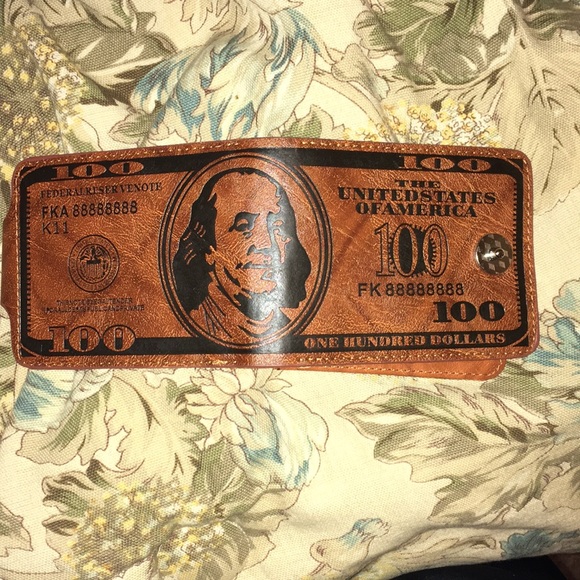 America flag leather wallet - Picture 1 of 5